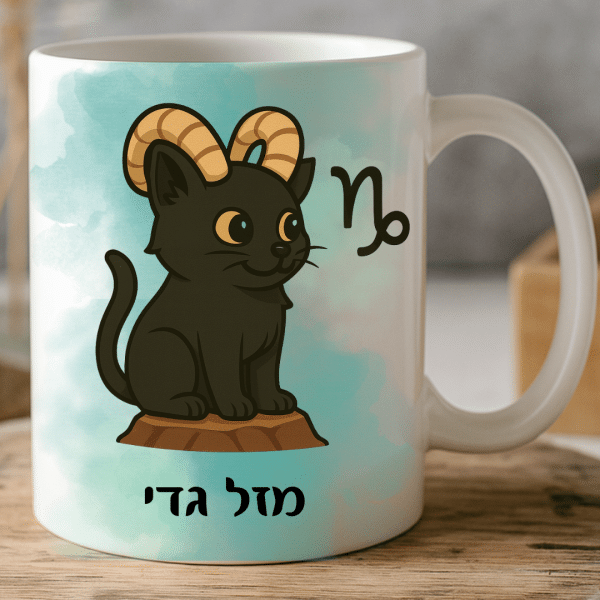 כוסות לשתיה מעוצבות עם מזלות בהתאמה אישית - מזל גדי קדימה