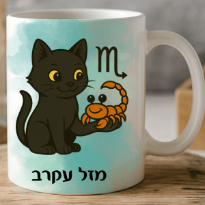 כוסות מעוצבות מזלות בהתאמה אישית - מזל עקרב