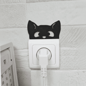 קישוט למתגים חתול מציץ דגם Sneaky תמונה נוספת