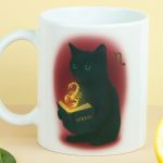 כוס מזל עקרב לשתיה חמה מקרמיקה דגם Astrology קדימה