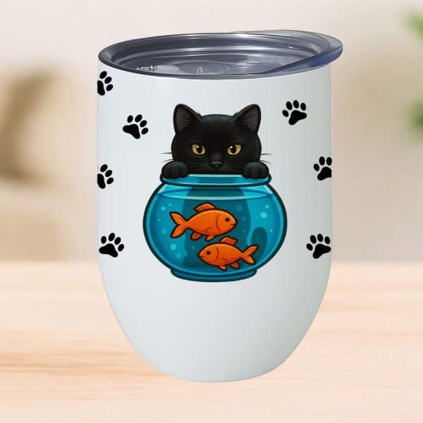 כוס תרמית לשתיה חמה דגים דגם ZODIACAT