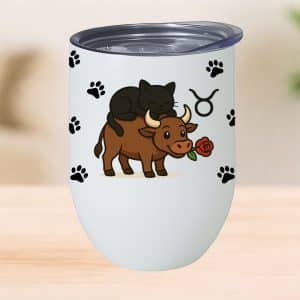 כוס תרמית לשתיה חמה מזל שור דגם ZODIACAT