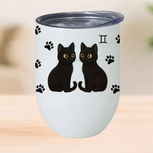 כוס תרמית לשתיה חמה תאומים דגם ZODIACAT