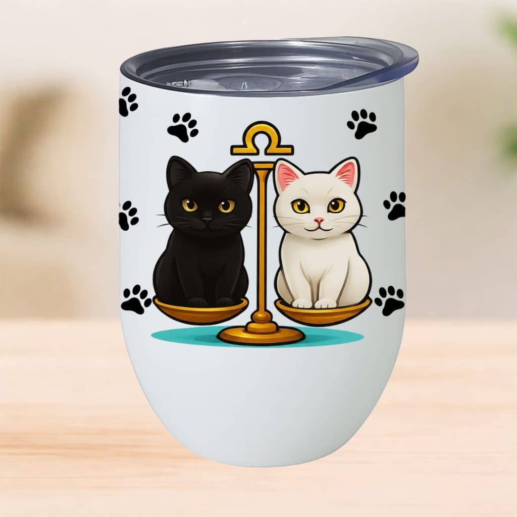 כוס תרמית לשתיה חמה מזל מאזניים דגם ZODIACAT