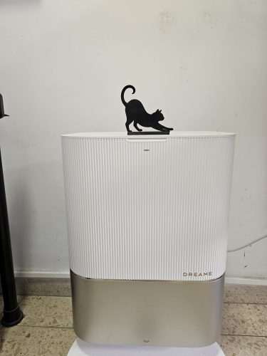 Click to view full screen קישוט למתגים סילואט חתול מציץ דגם ’Oreo’ photo review